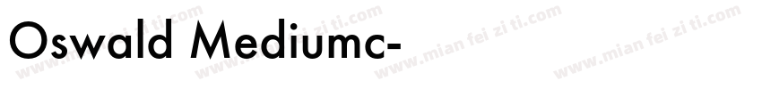 Oswald Mediumc字体转换